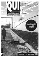 Numero 5 - Autunno 2001 - Movimenti, luoghi